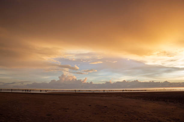 Sunset at the beach Memories beach at dusk phang nga province stock pictures, royalty-free photos & images