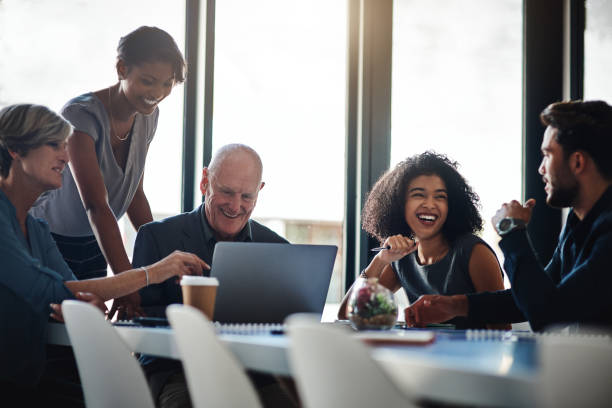 istock We're all in a positive and productive mood today 1186117729