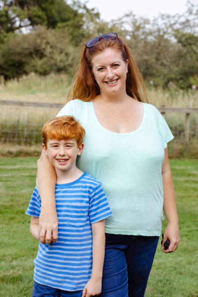 A Mother and Her Young Boy