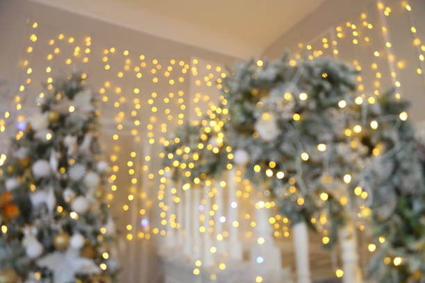 istock Christmas tree with toys, balls and lights 1186124078