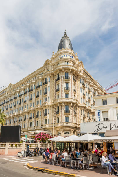 Cannes France. June 15 2019. A view of the Carlton hotel in Cannes in France