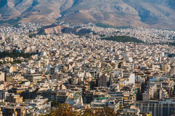 istock Top view of Athens from Acropolis in Greece. 1186133953