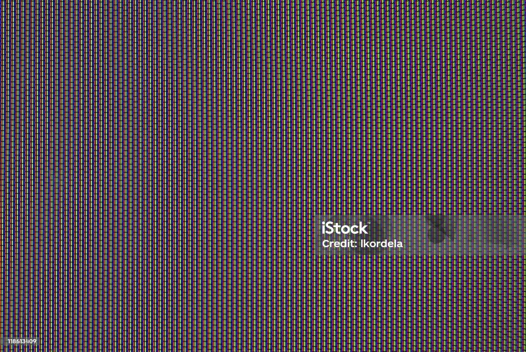 macro servizio di controllo RGB con Effetto Moirè effetto - Foto stock royalty-free di Blu