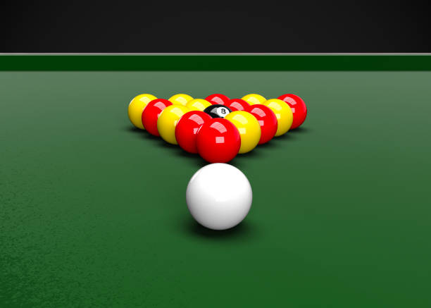 istock English Pool Billiards Balls Table Set Up 3D Render 1186135410