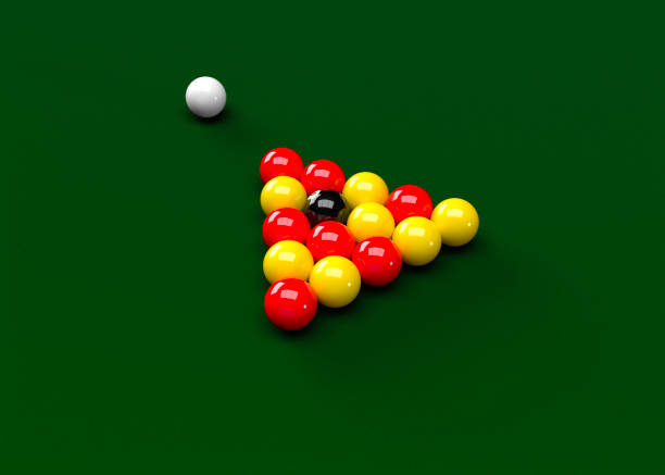 istock English Pool Billiards Balls Table Set Up 3D Render 1186135969