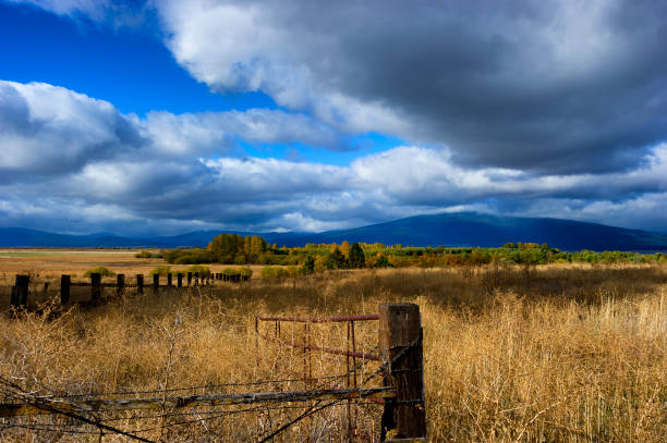 High desert landscape on the eastside of the Cascade Mountain Range in Klamath County