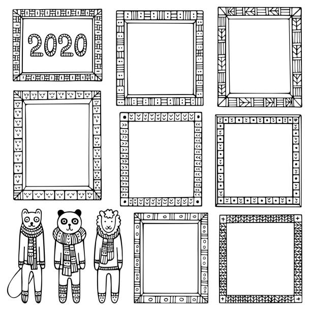 Ferret Patterned Border 40+ Ferret Sketch Illustrations, Royalty-Free Vector Graphics & Clip ...