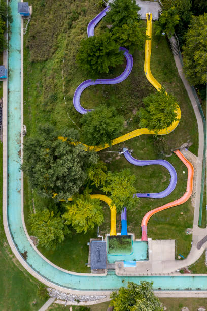 istock Water park from above in winter 1186143495