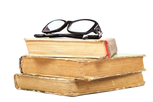 istock Books pile isolated on a white background 1186145795