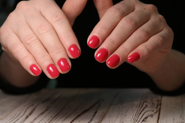 istock beautiful gel lacquer manicure 1186146847