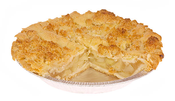 Apple Crumb Pie stock photo
