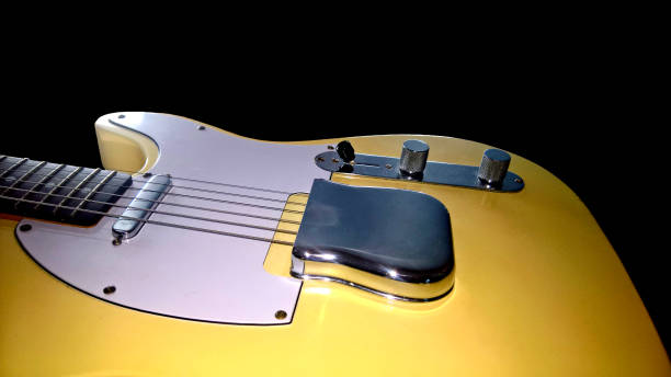 istock Electric Guitar in a blonde finish 1186160430