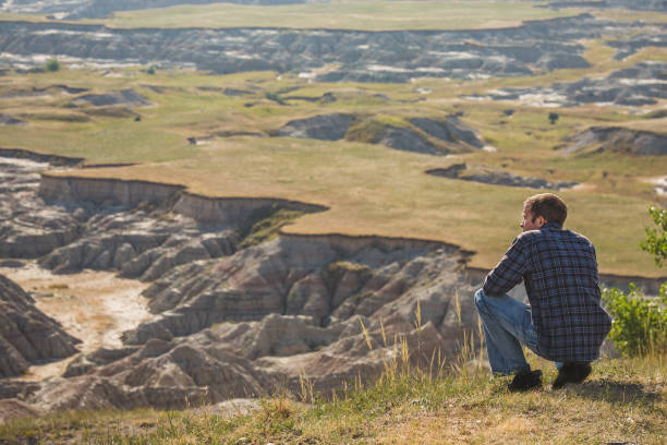 istock Man at the Badlands 1186160539