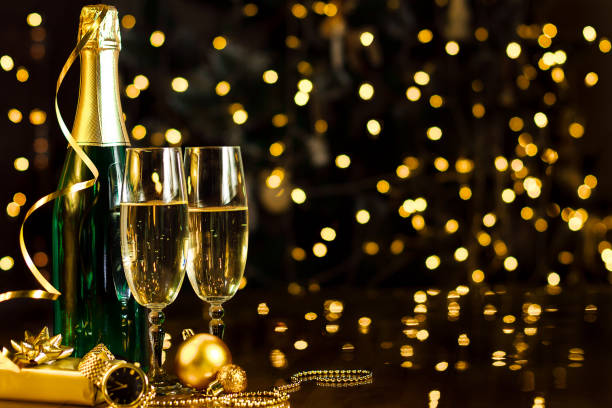 istock Merry Christmas and Happy New Year background 1186160568