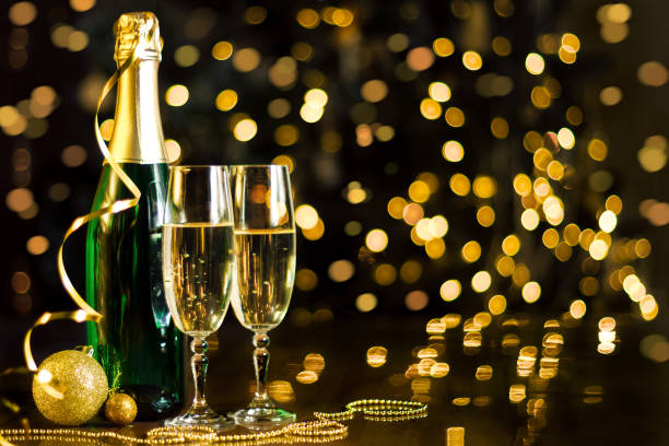 istock Merry Christmas and Happy New Year background 1186160788