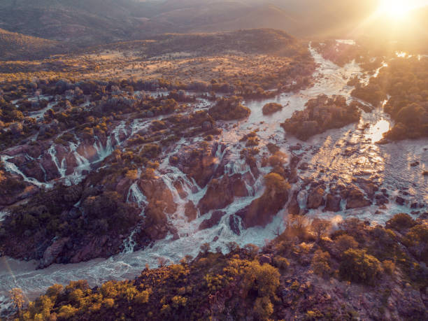 istock aerial Epupa Falls on the Kunene River in Namibia 1186163929