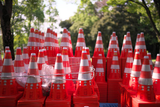 istock A pile of road cones in Tokyo 1186165409