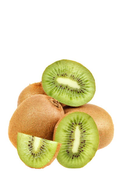 istock Kiwi fruit isolated on a white background 1186166102