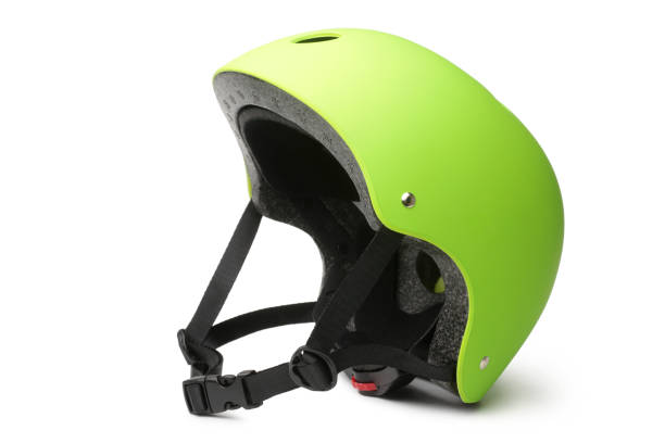 sombrero duro verde - casco de ciclista fotografías e imágenes de stock