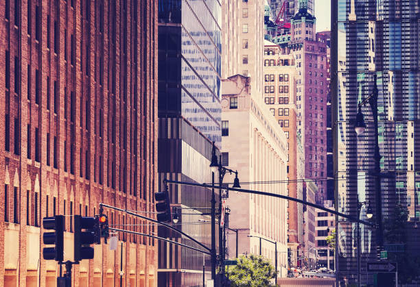 istock New York City diverse architecture at sunset, USA. 1186169521
