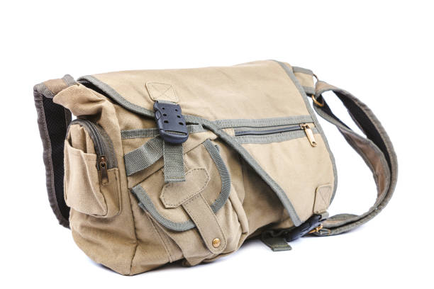 istock Comfortable fabric sports bag on white background. 1186175996