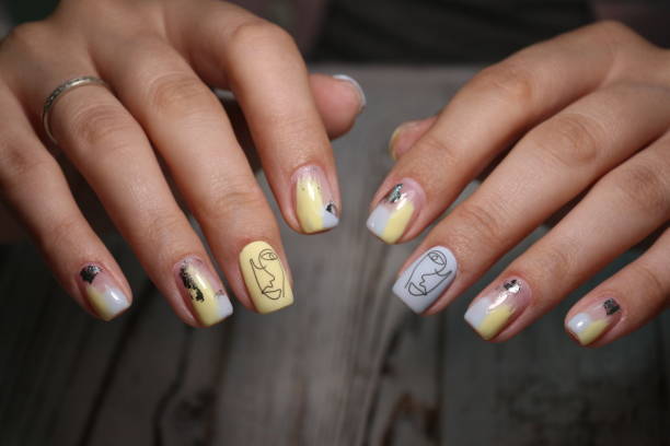 istock stylish design of manicure 1186178409