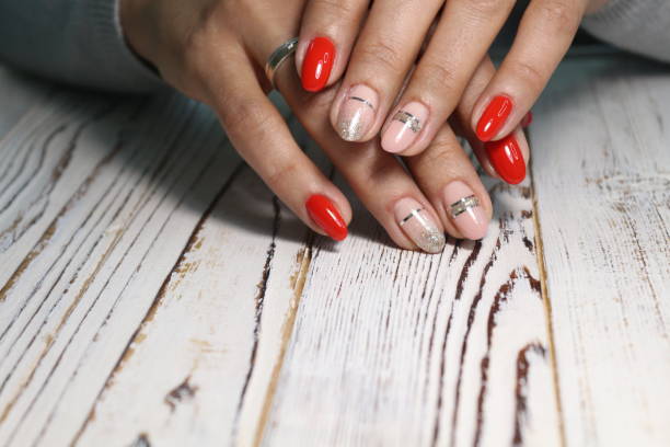 istock beautiful gel lacquer manicure 1186179328