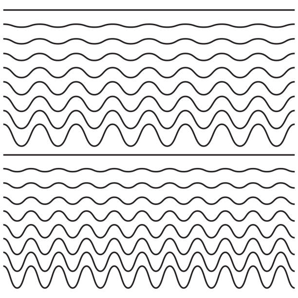 Set of wavy - curvy and zigzag - criss cross horizontal lines. Vector illustration Set of wavy - curvy and zigzag - criss cross horizontal lines. Vector illustration. s shape stock illustrations