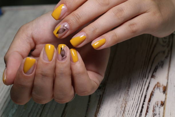 istock beautiful gel lacquer manicure 1186180628