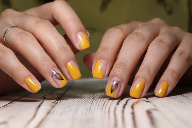 istock stylish design of manicure 1186180645