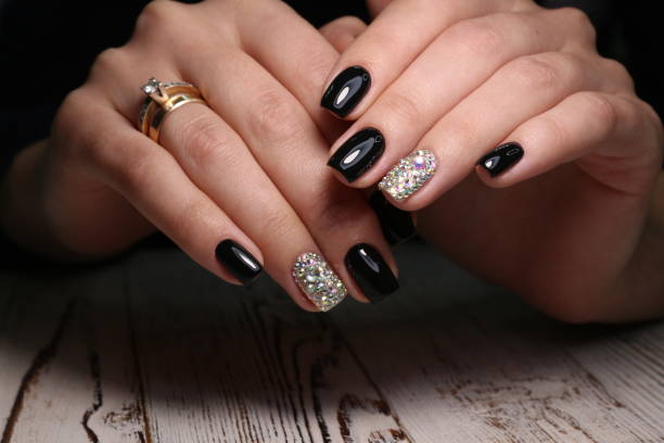 istock stylish design of manicure 1186180798