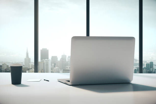 istock Close up of clean laptop 1186180889