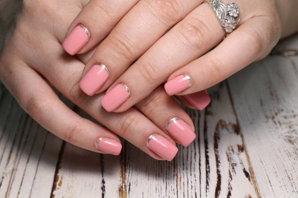 istock stylish design of manicure 1186181777