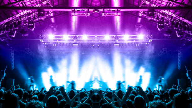 istock Concert crowd in front of a live stage 1186188101