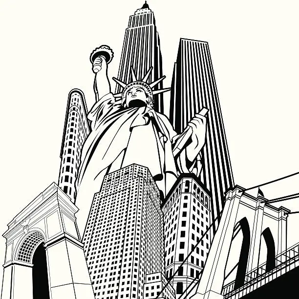 Vector illustration of NYC Superplex