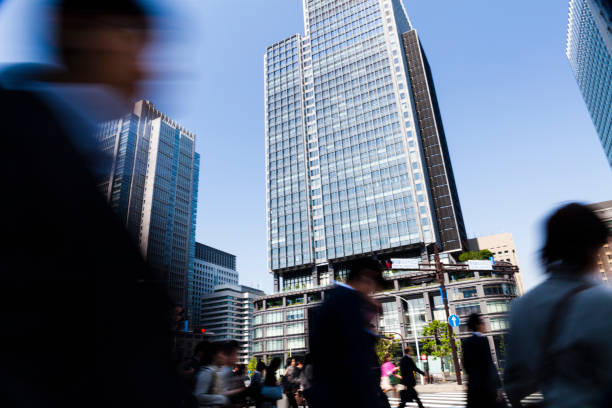 istock Tokyo Crosswalk Scene With Blur Motion 1186195267