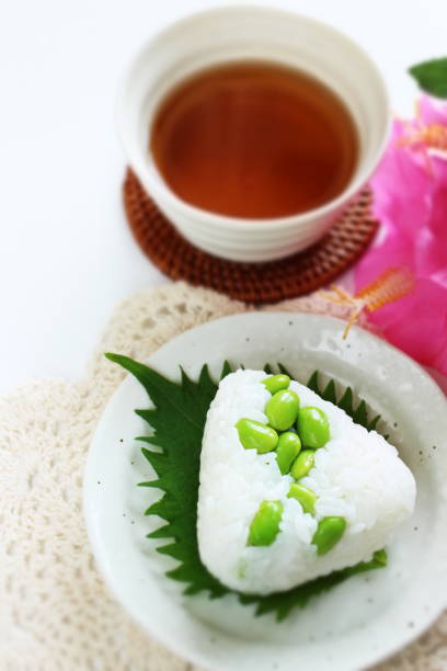 istock Japanese food, soy bean and rice ball 1186199464