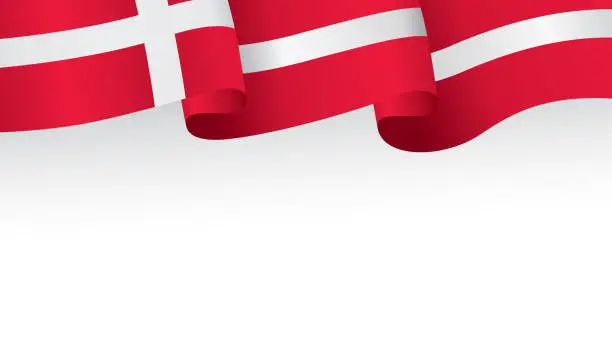 Vector illustration of Denmark flag
