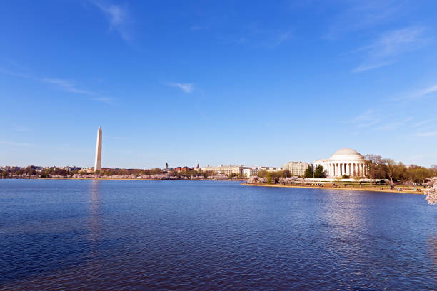 istock Washington DC panorama around Tidal Basin reservoir during cherry blossom. 1186212193