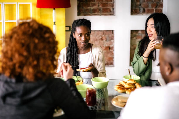 istock Multi-ethnic group of roommates sharing apartment 1186216638