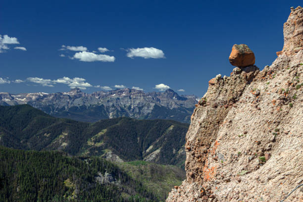 istock Solitary Rock and Cimarron Range from Courthouse Mountain Trail, Ridgway, Colorado 1186222167