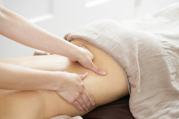 istock Woman receiving back massage 1186228221