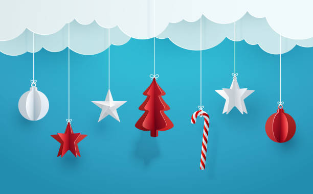Christmas greeting card design. vector art illustration