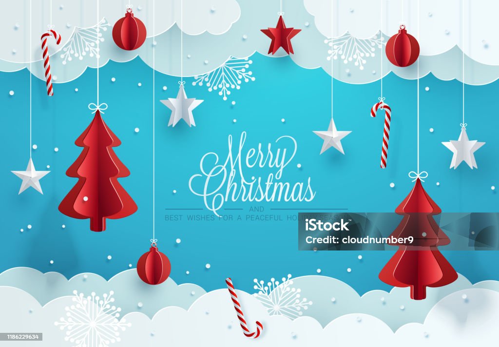 Projekt kartki z życzeniami bożonarodzeniowymi. - Grafika wektorowa royalty-free (Boże Narodzenie)