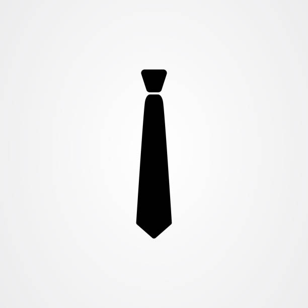 krawatte nisse-logo-vektor-design - krawatte stock-grafiken, -clipart, -cartoons und -symbole