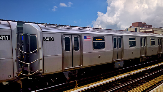 Subway train in New York City - not in service