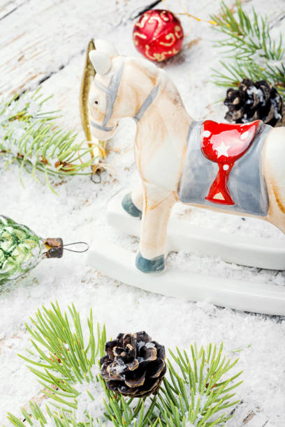 istock Symbolic christmas horse 1186244470