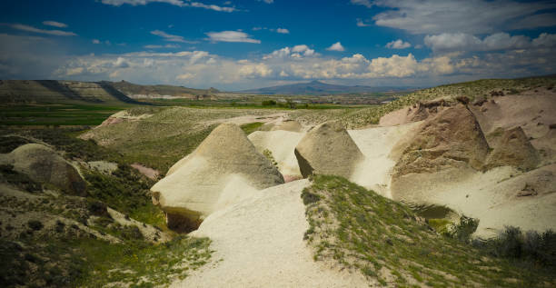 Landscape panoramic view to Devrent valley aka valley of imagination, Cappadocia, Turkey Landscape panoramic view to Devrent valley aka valley of imagination in Cappadocia, Turkey niğde city stock pictures, royalty-free photos & images