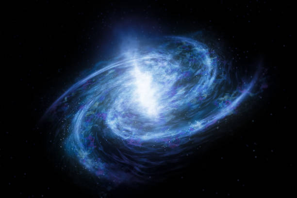 istock Impressive structure of the spiral galaxy. 1186273567