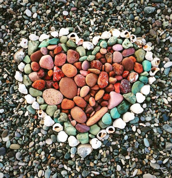 istock Heart made of colored stones 1186278044